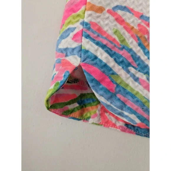 Lilly Pulitzer Sz 10 ADIE Bold Shellebrate Pink Print Shorts